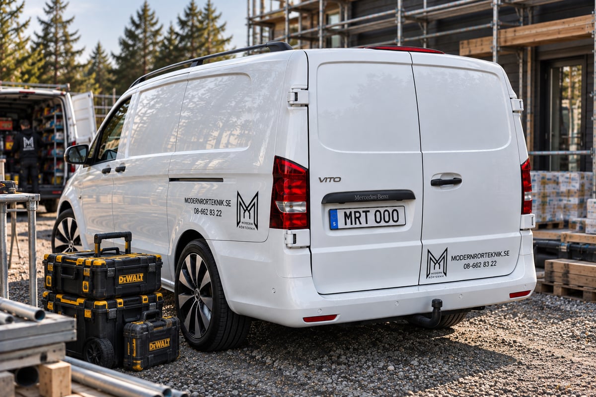 Modern Rörtekniks servicebil